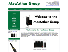 Tablet Screenshot of macarthurgroup.com